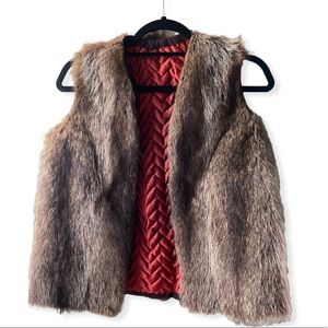VINTAGE Real Racoon Fur Vest, Lined